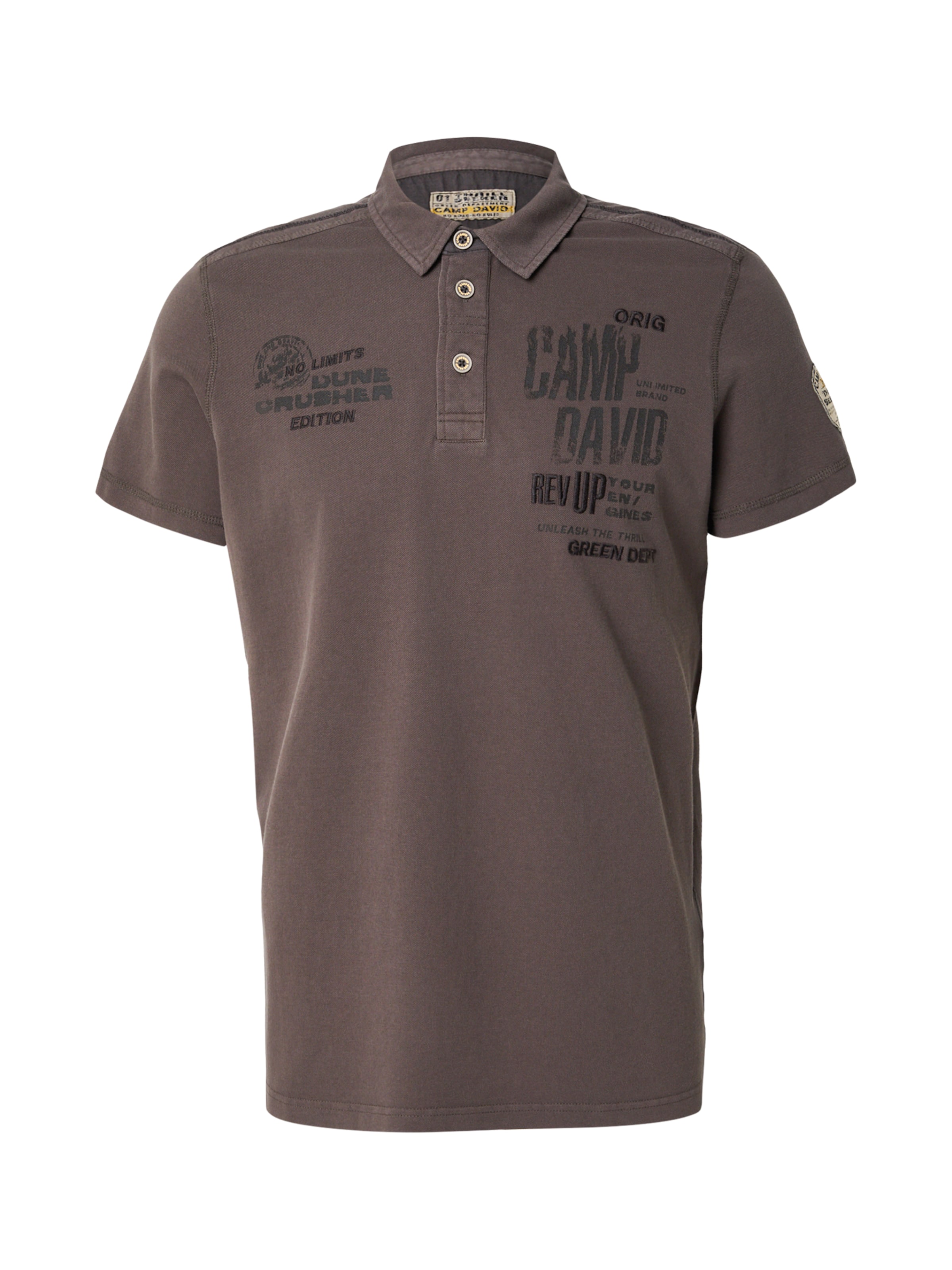 CAMP DAVID Shirt in Brown: front