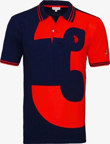 T-Shirt U.S. POLO ASSN. en bleu : devant