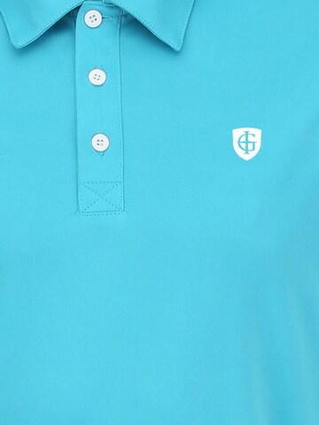 Cocain Underwear Regular fit Athletic Button Up Shirt 'Poloshirt' in Blue