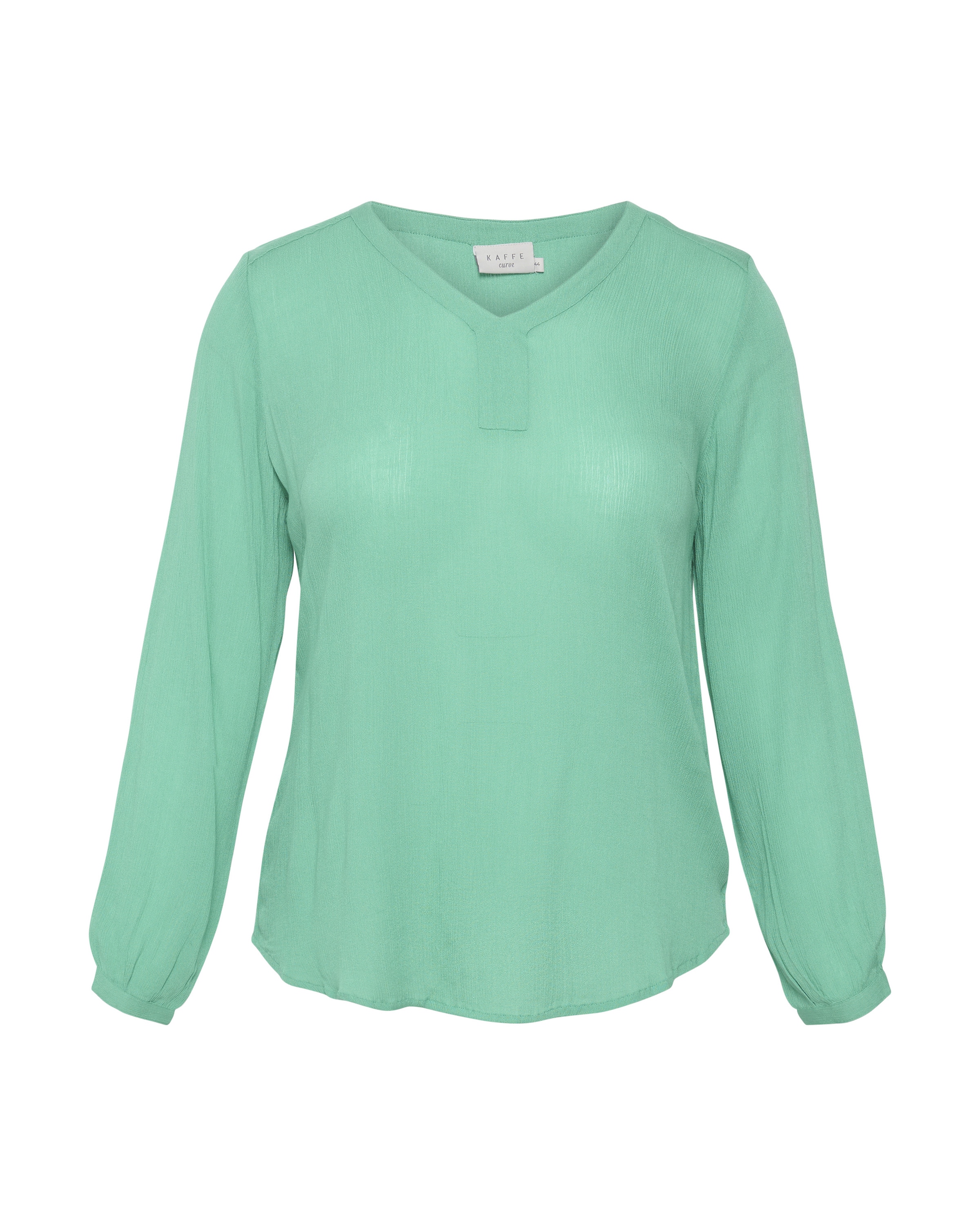 KAFFE CURVE Bluzka 'Ami' w kolorze zielony: przód