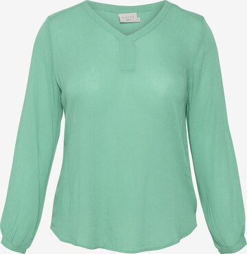 KAFFE CURVE Blouse 'Ami' in Green: front