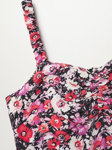 MANGO Zomerjurk 'Vignet' in Gemengde kleuren