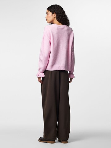 PIECES Oversized trui 'Sally' in Roze