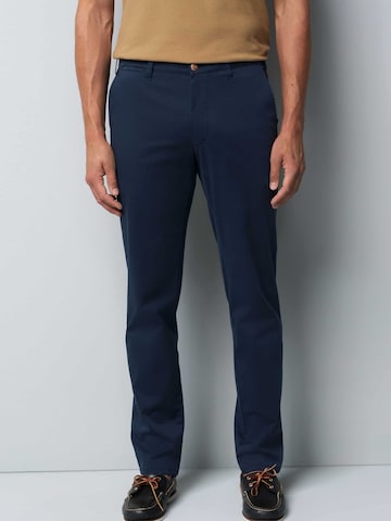 MEYER Chino Pants 'M5' in Blue: front