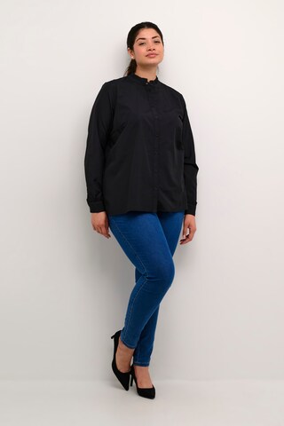 KAFFE CURVE Blouse 'Adi' in Black