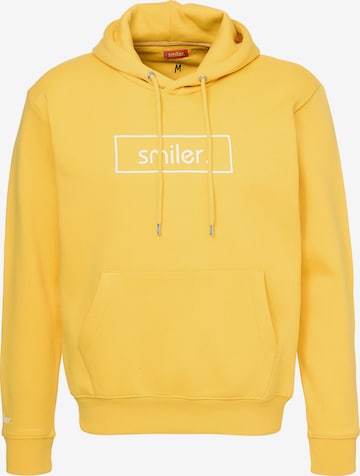 smiler. Sweatshirt 'Happy' in Yellow: front