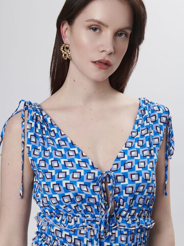 Influencer Zomerjurk in Blauw