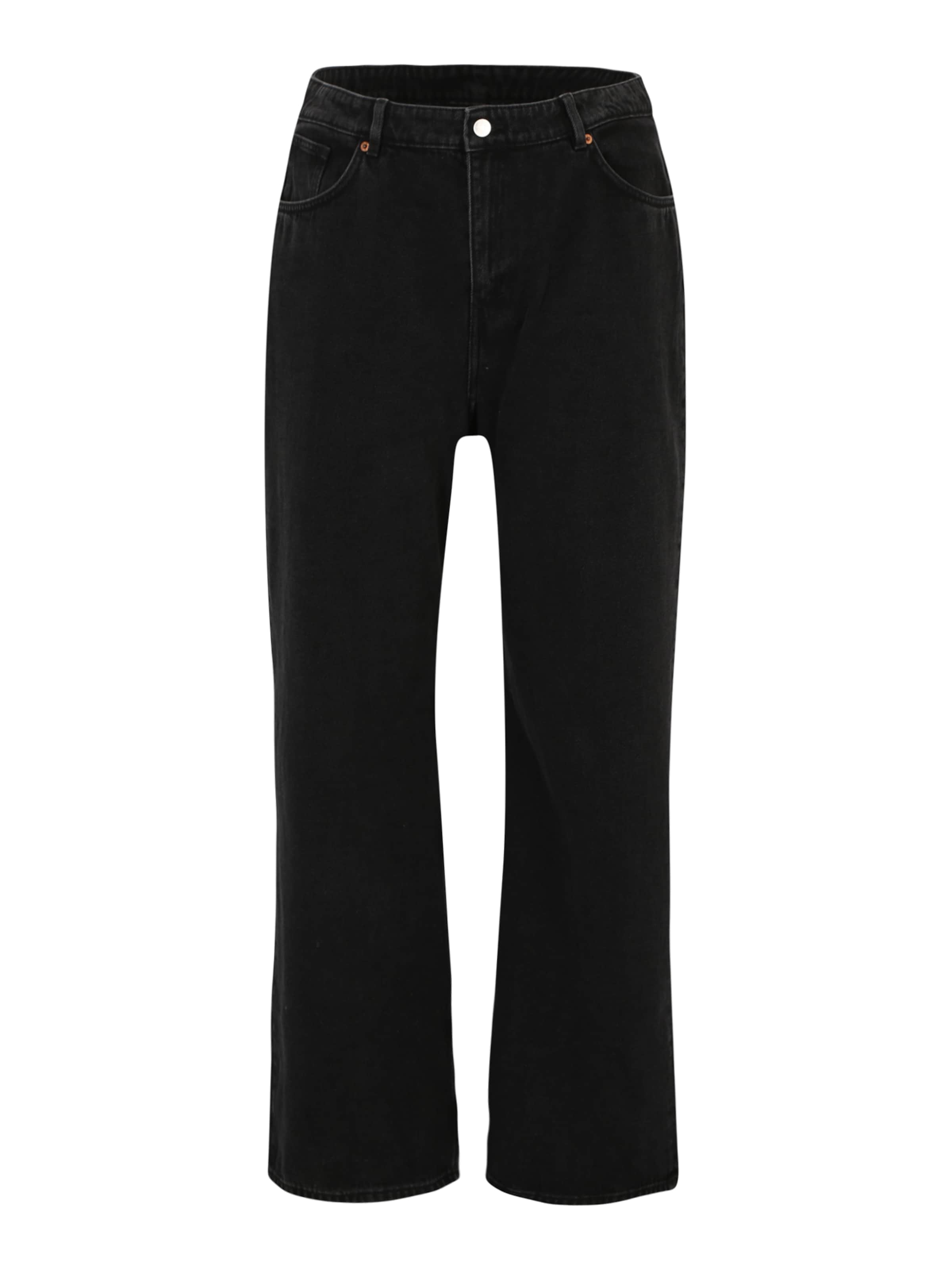 Monki Regular Дънки в черно: отпред