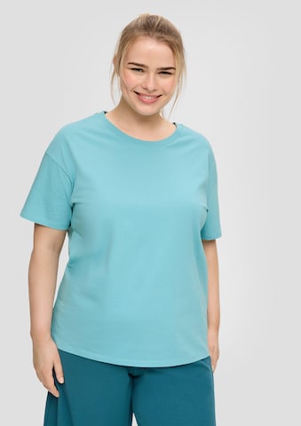 QS Shirt in Groen: voorkant