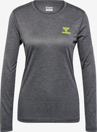 Hummel T-shirt fonctionnel en anthracite / citron vert, Vue avec produit