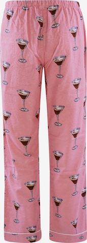 PJ Salvage Pyjamahose ' Flanell ' in Pink