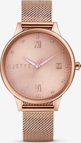 JETTE Analog Watch in Gold: front