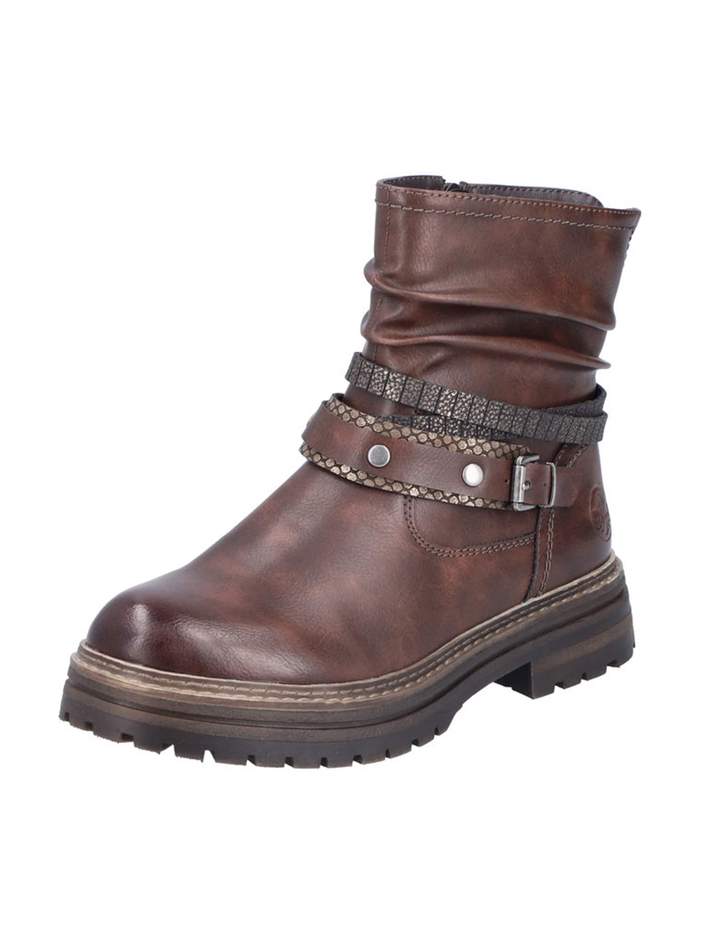 Rieker - Botines en marrón: frente