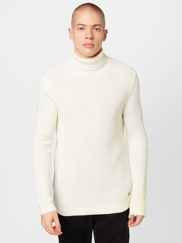 JOOP! Jeans Sweater in White: front