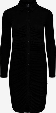 Pieces Petite Платье-рубашка 'Norma' в Черный: спереди