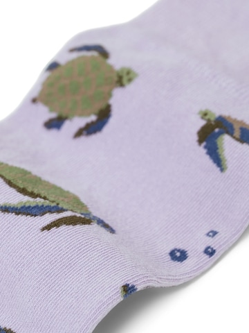 Von Jungfeld Socks 'Signature Icons' in Purple