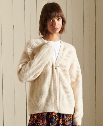 Superdry Knit Cardigan in Beige