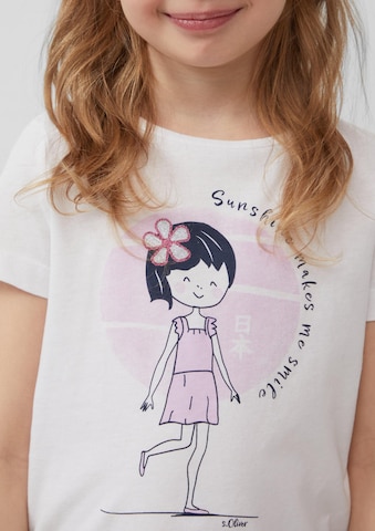 T-Shirt s.Oliver en blanc