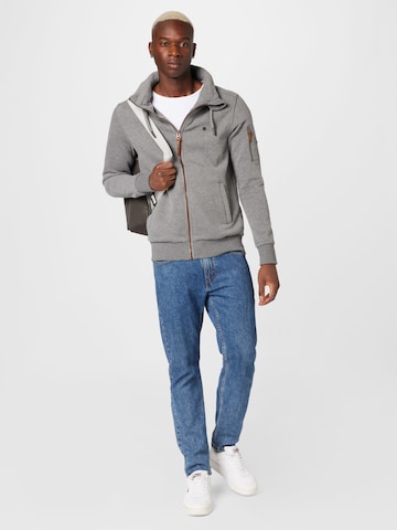 Alife and Kickin Zip-Up Hoodie 'EliasAK' in Grey