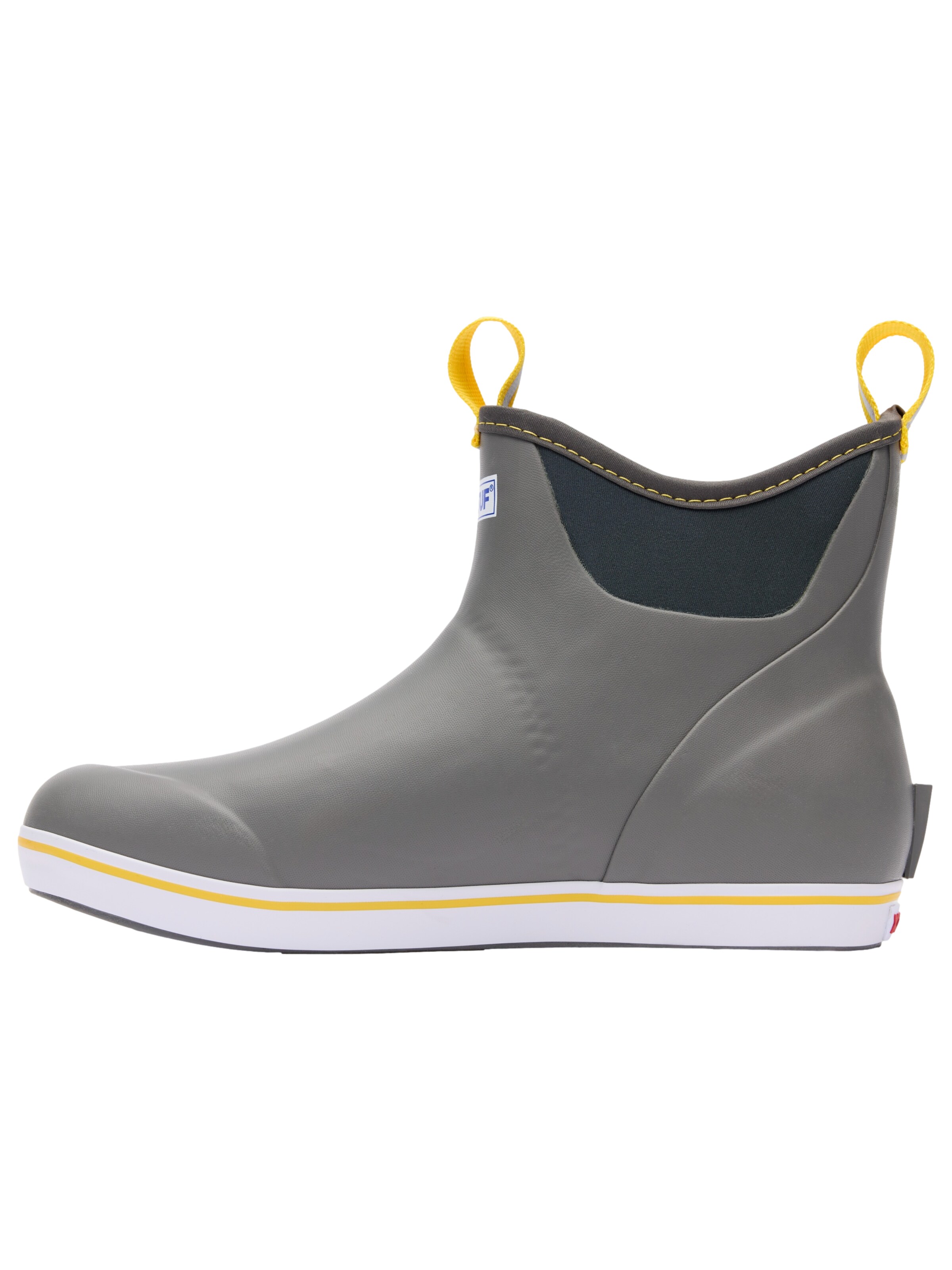 XtraTuf Rubber Boots 'Ankle Deck Boot' in Grey: front