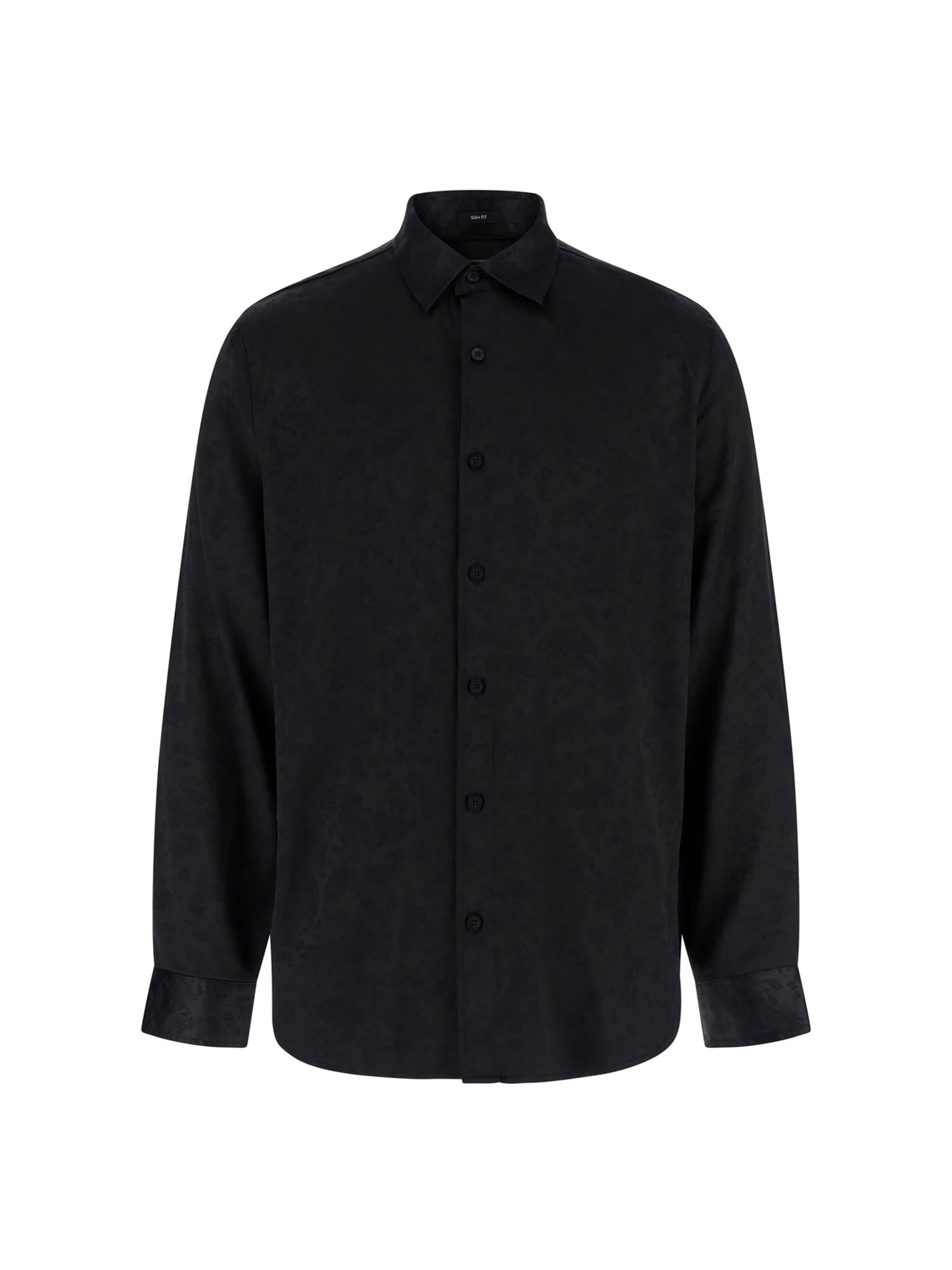 GUESS Regular Fit Hemd in Schwarz: Vorderseite