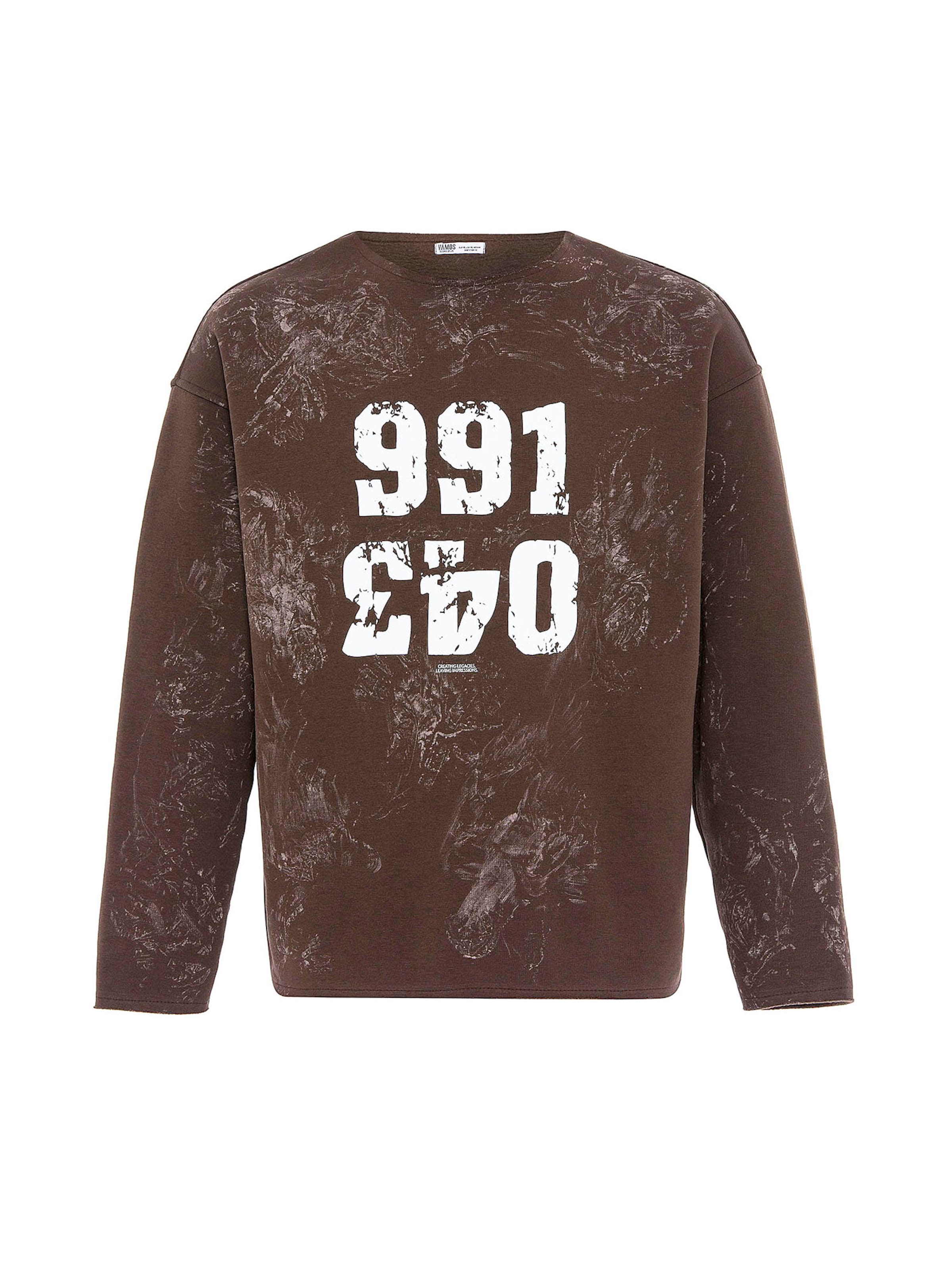 Felpa di VAMOS CLO in marrone: frontale
