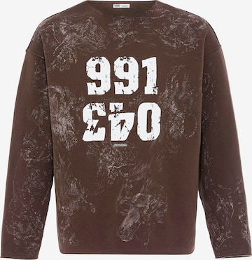 Sweat-shirt VAMOS CLO en marron : devant