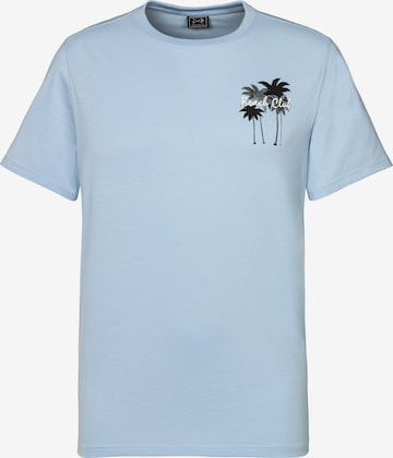 BEACH TIME T-Shirt in Blau: Vorderseite