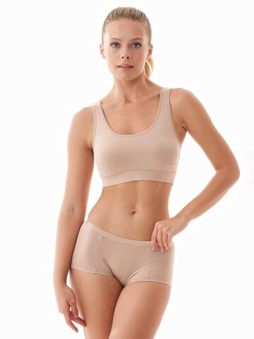 Organication Bustier BH in Beige: Vorderseite