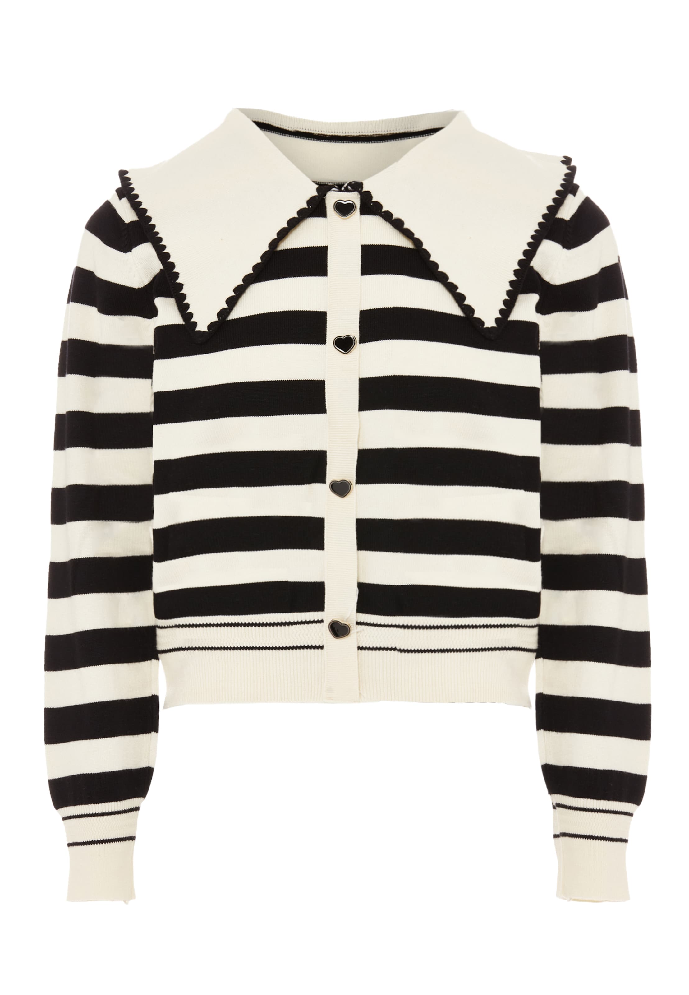 NAEMI - Casaco de malha em branco: frente