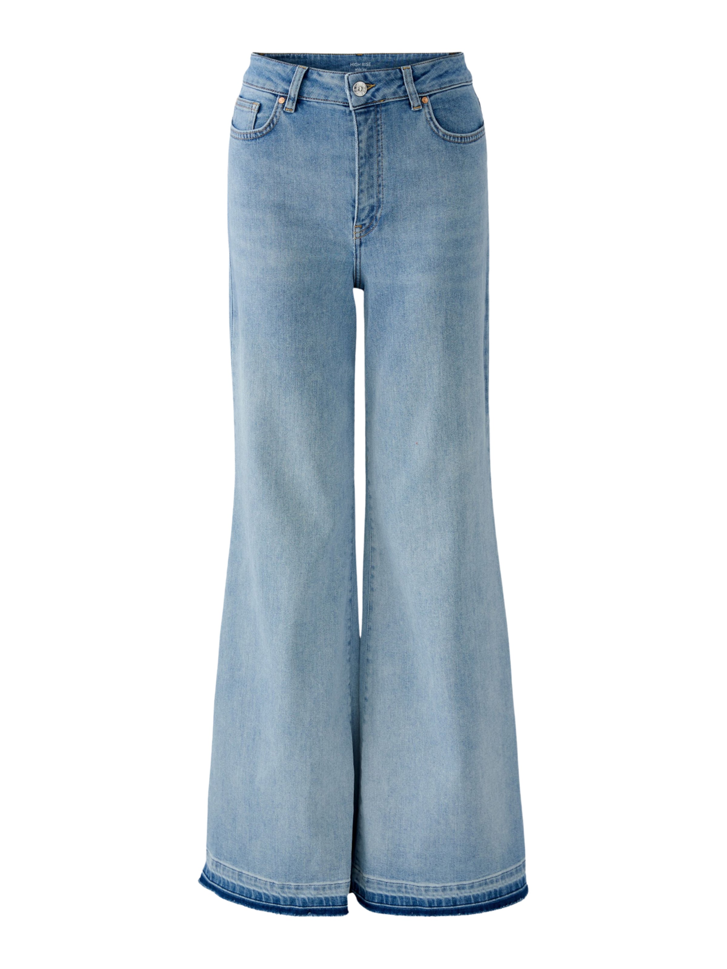OUI Wide leg Jeans in Blauw: voorkant