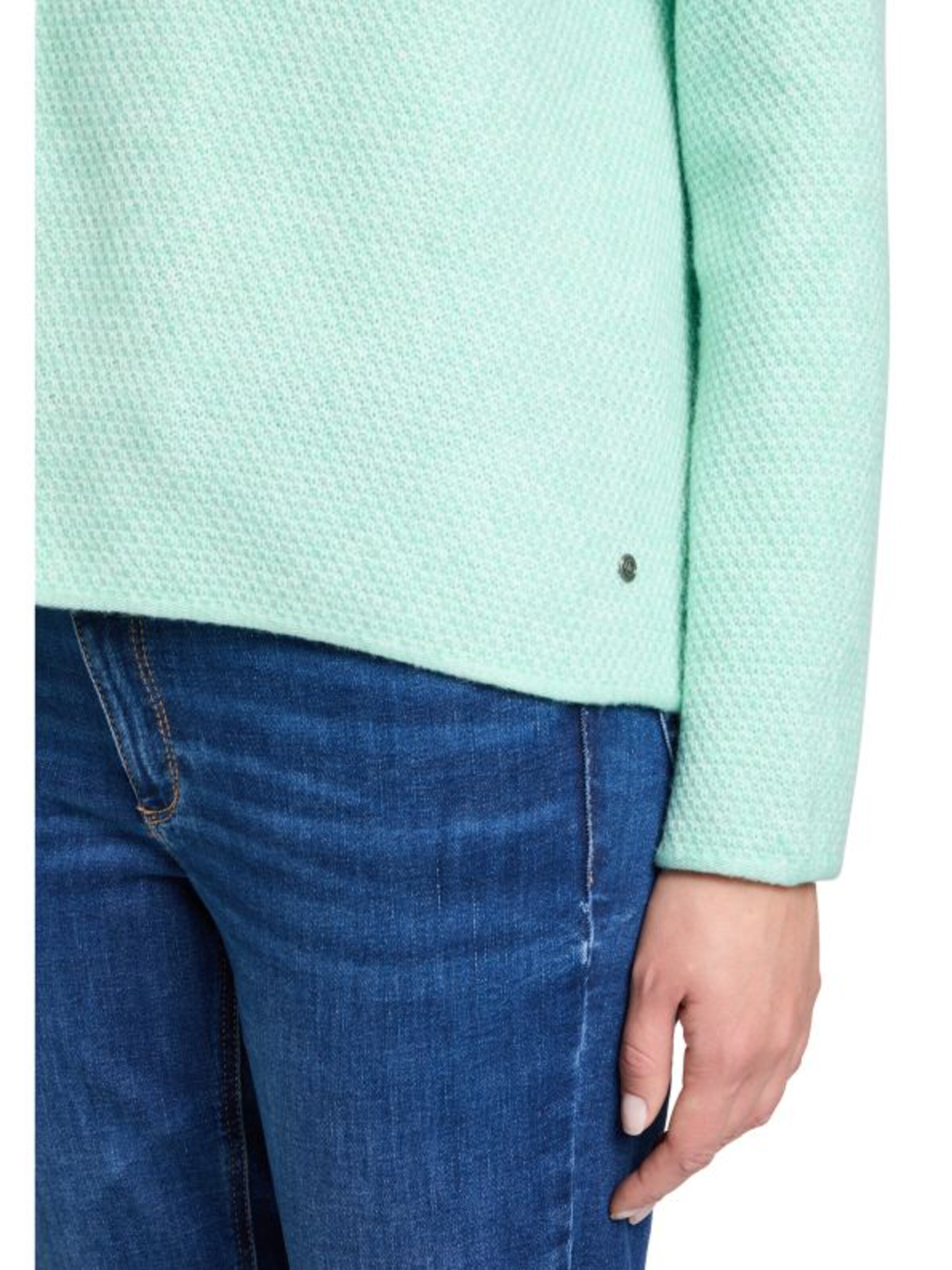 Betty & Co Strickpullover mit Rundhalsausschnitt in Grün