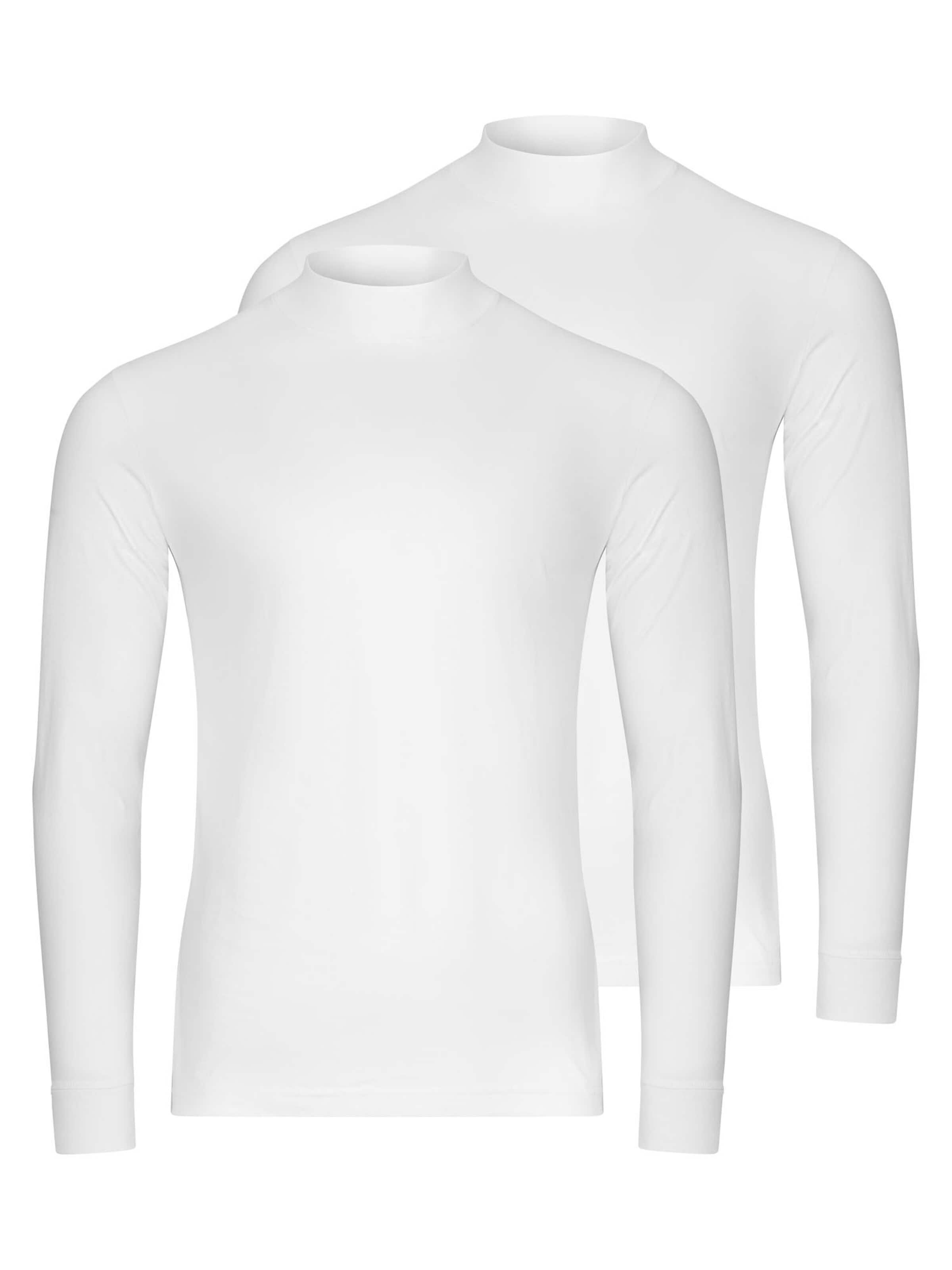 Ragman Shirt 'Basic' in Wit: voorkant