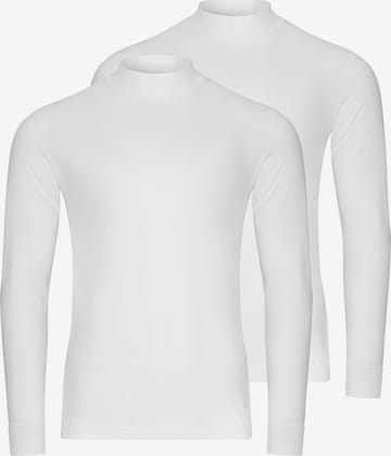 Ragman Shirt 'Basic' in Wit: voorkant