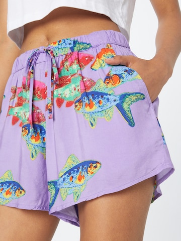 Obey - Loosefit Calças 'FISHBOWL' em roxo