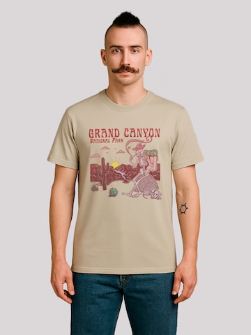 T-Shirt F4NT4STIC en beige : devant