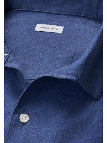 Coupe regular Chemise business SEIDENSTICKER en bleu