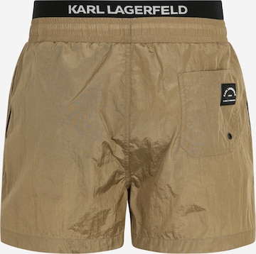 Karl Lagerfeld Kratke kopalne hlače | zelena barva