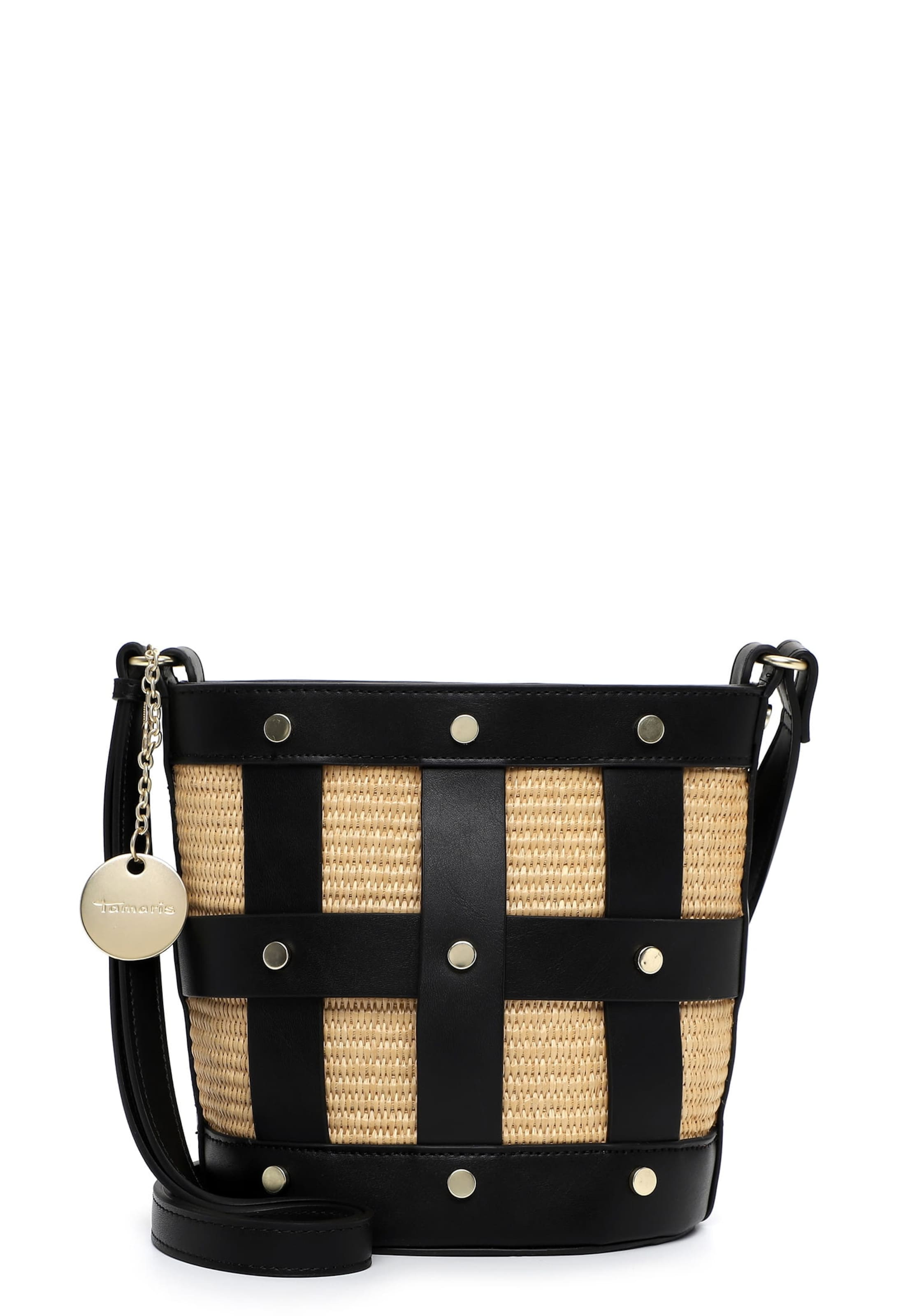 Borsa a sacco ' TAS Kirsti ' di Tamaris in nero: frontale