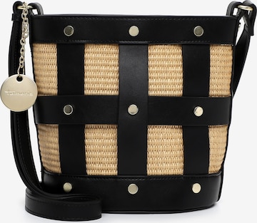 Borsa a sacco ' TAS Kirsti ' di Tamaris in nero: frontale