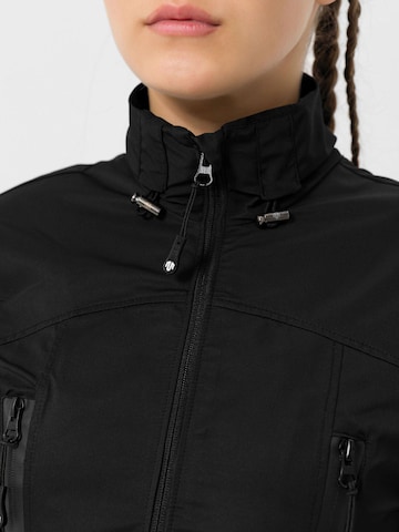 MOROTAI Sportjas 'CHROME TACTICAL BOMBER' in Zwart