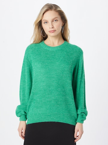 ICHI Пуловер 'NOVO' в зелено: отпред
