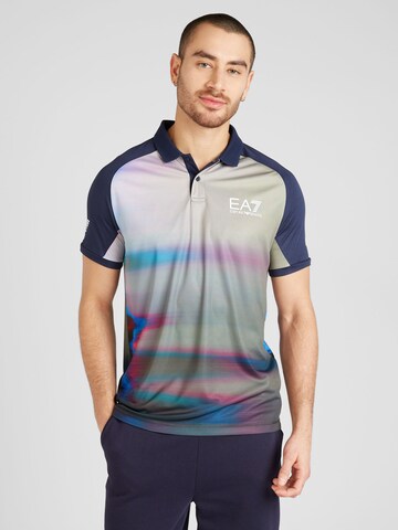 EA7 Emporio Armani - Camiseta en azul: frente