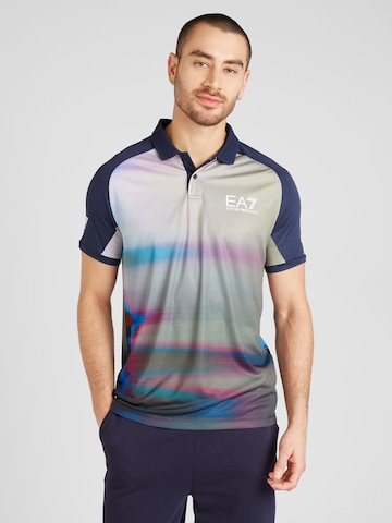 EA7 Emporio Armani - Camisa em azul: frente