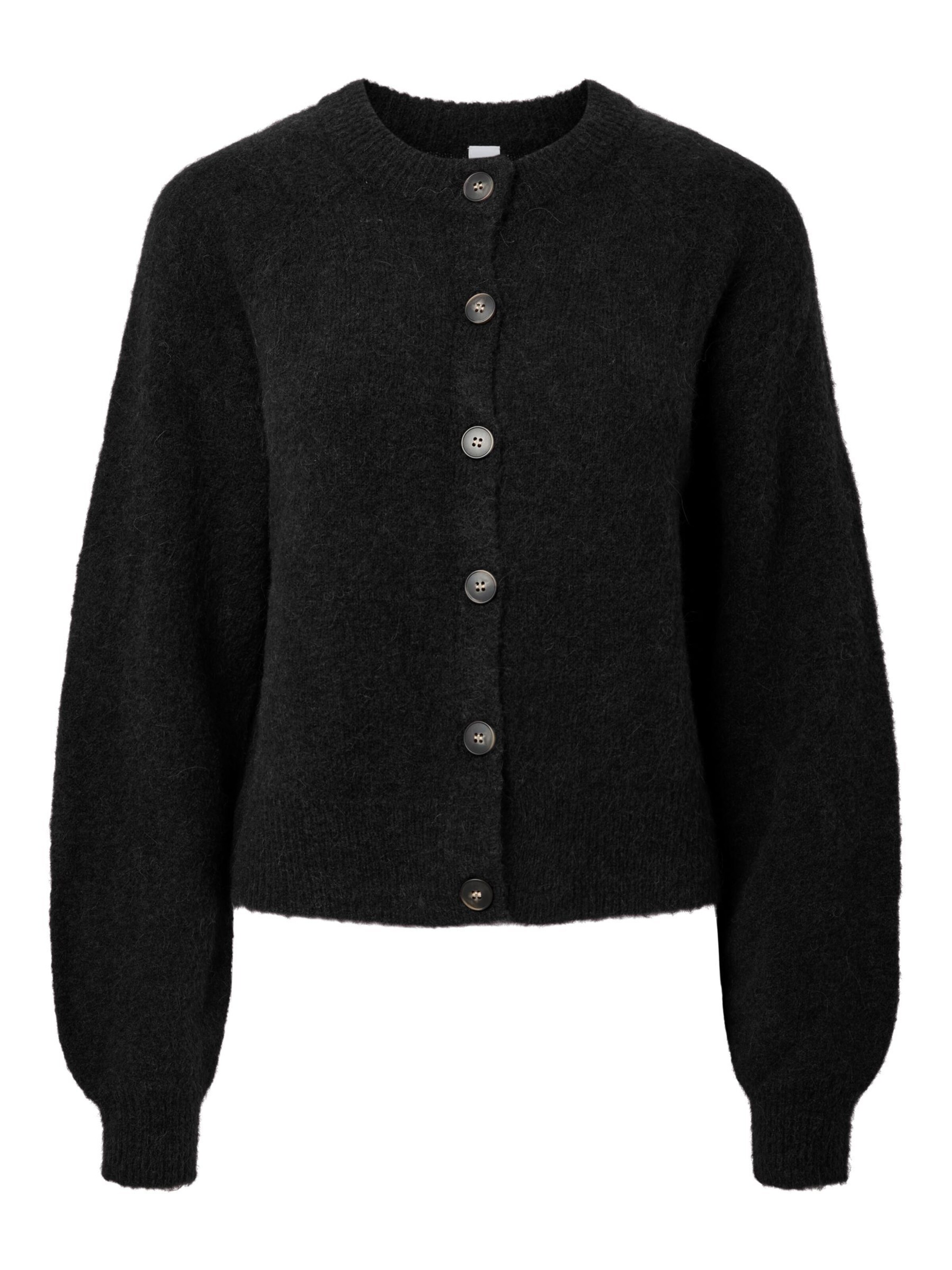YAS Gebreid vest 'JOHI' in L in de kleur Zwart, Productweergave