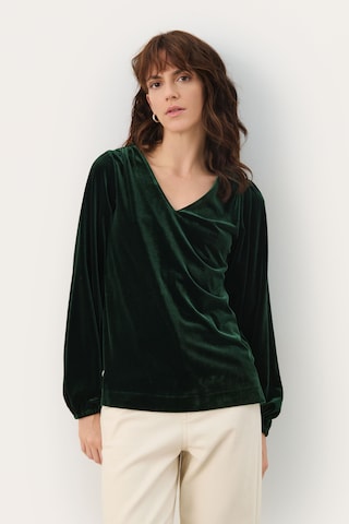 Part Two Shirt 'Madis' in Groen: voorkant