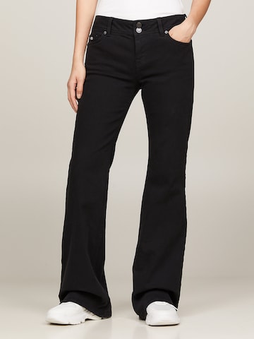Tommy Jeans Flared Jeans in Black: front