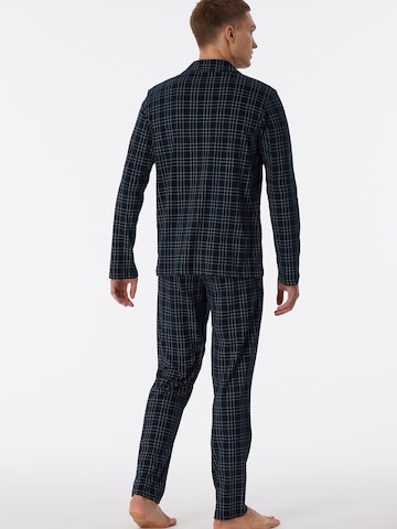 SCHIESSER Pyjama lang ' Fine Interlock ' in Blauw