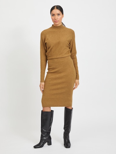 VILA Strickkleid 'VIELASTA' in camel, Modelansicht