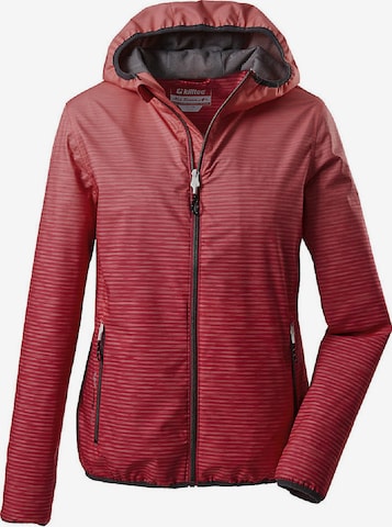 KILLTEC Outdoor Jacket 'Trin' in Red: front